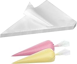 100 Pcs Poche a Douille Patisserie Professionnelle,Poche a Douille Jetable,Poche à Douille,Sacs Pâtisserie Décorant en Plastique Transparent pour Décoration de Gâteaux,Desserts,Pâtisseries