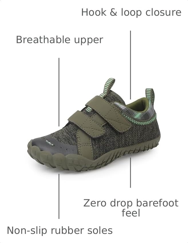 Image of KUBUA Barefoot Shoes for Kids Boys Girls Wide Toe Box Zero Drop Sneakers | Minimalist, Lightweight Comfortable Fit, Breathable, Walking, Hiking, Tennis, Play, Daily Wear, Toddler, Little Kid, Big Kid