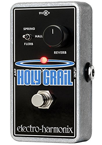 electro-harmonix Holy Grail - Pedal de efecto reverb para guitarra, color plateado
