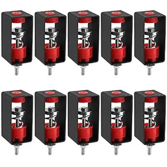 HOIGON 10 Pack Spring Vibration Isolator with Removable Frame Design, 110 Lbs Capacity Soundproof Ceiling Suspended Mounted Damping Hanger for Home Theater, Studio, Office