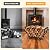 Primachen Firewood Rack Outdoor and Indoor with Wheels & Kindling Wood Hooks, Firewood Storage, Fireplace Wood Storage Rack Movable, Waterproof Stable Log Holder for Fireplace Patio Organizer