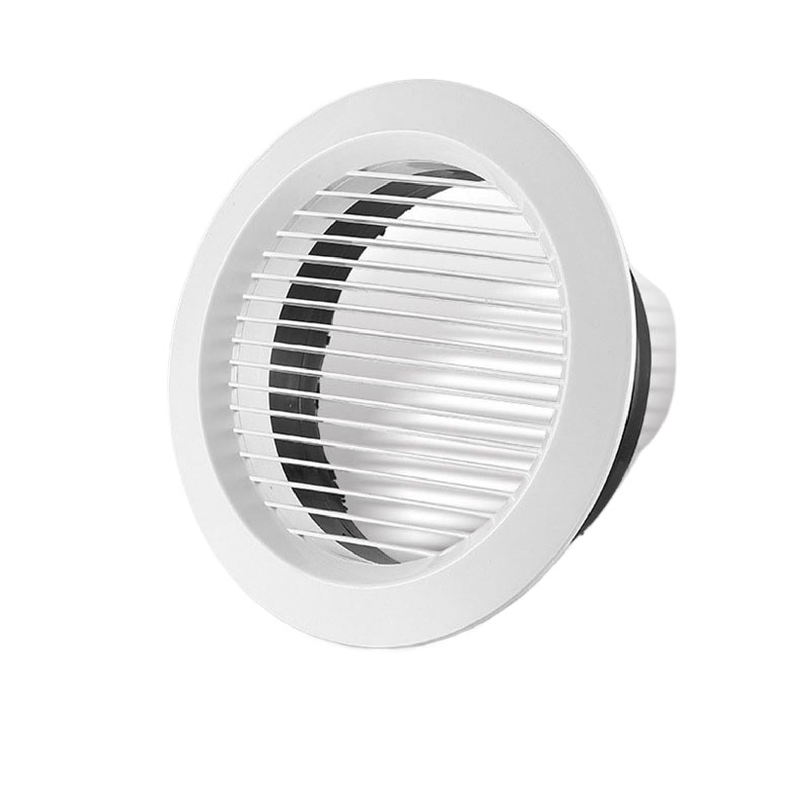 Fdbtyjn Straight Louver Vent Cover Vent Cover White Round Air Vent Louver Grille Cover Outlet Adjustable Exhaust Vent Ducting Ventilation Grilles 75/100/125Mm Air Vent Cover(,125Mm)