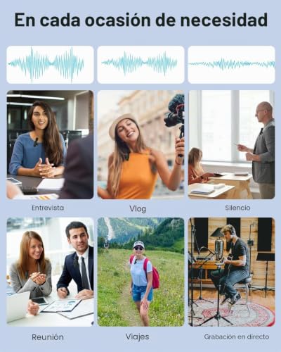 Micrófono lavalier inalámbrico para grabar vídeos perfectos con iPhone y Android 7