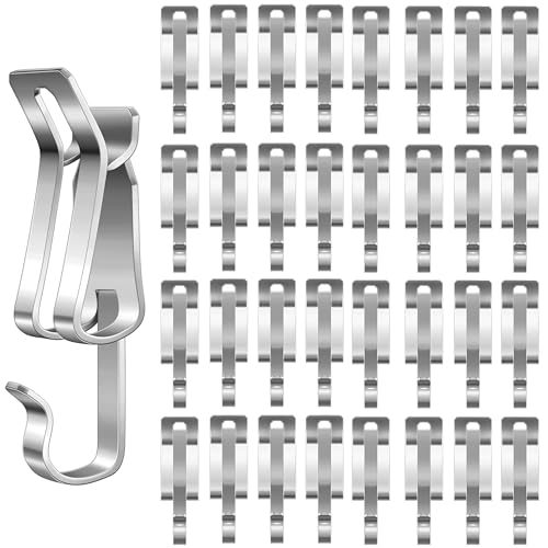 Mornajina 200 Packs Christmas Light Clips for Outside Metal Gutter