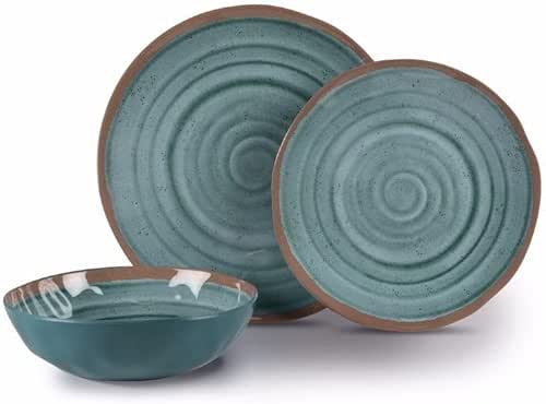 Kampa Terracotta 12 Piece Melamine Plastic Picnic Set