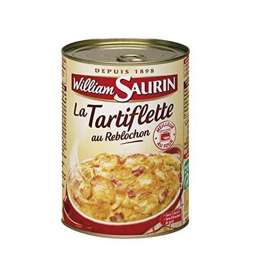 TARTIFLETTE AU REBLOCHON - PLAT CUISINÉ 410G, WILLIAM SAURIN, LOT DE 4