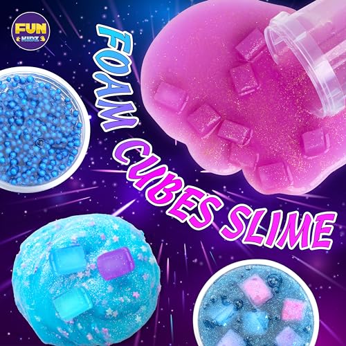 Fun Kidz 980D7062 Toy Galaxy Slime Kit For Boys Girls 10-12, Funkidz Ultimate Metallic Slime Making Kit thumb #7