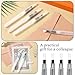 4 Pcs Pencil Style Envelope Moistener, Envelope Sealer Moistener with Nylon Brush Head Stamp Moisteners Mailing Letter Licker Envelopes Wetter for Office Classroom, Clear