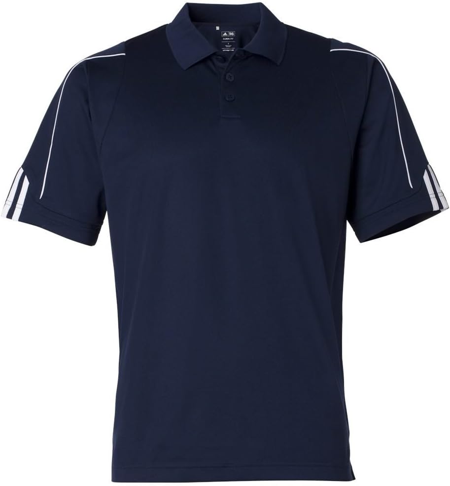 Adidas Men's ClimaLite 3-Stripes Cuff Polo