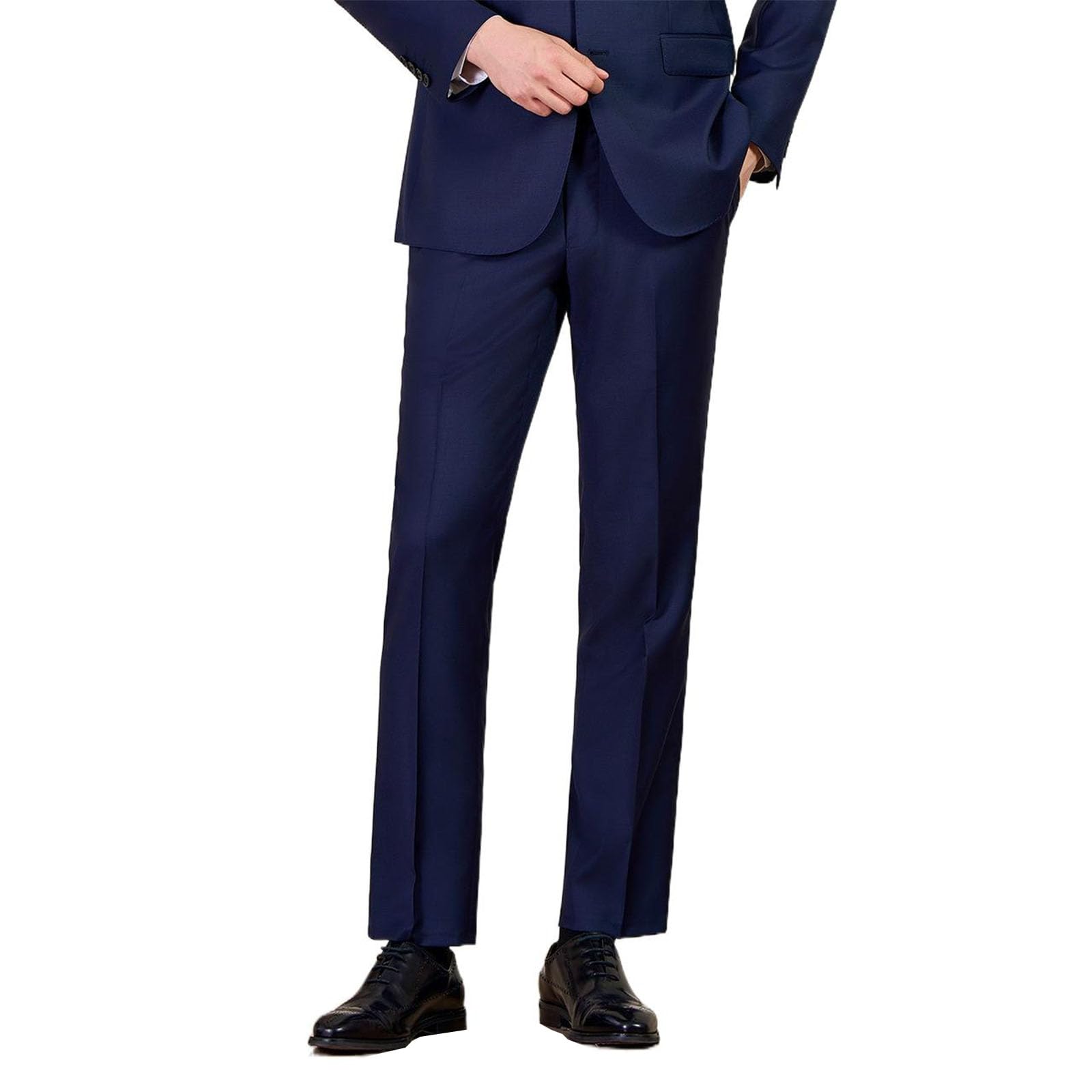 Mens Casual Suit Pants Formal Straight Leg Style Business Suit Trousers for Men