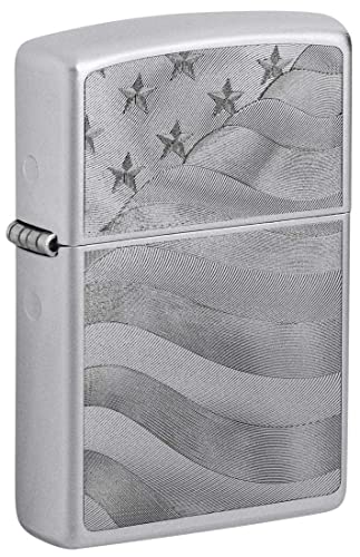 Encendedor Zippo Satin Chrome 81375 Grabado miniatura 1