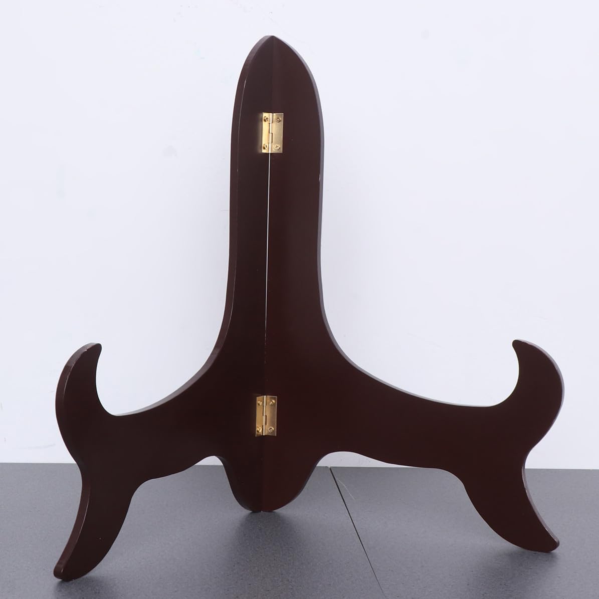 EXCEART Soporte Decorativo para Platos de Sobremesa de Madera, 16 Pulgadas