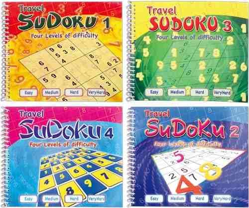 Sudoku – Libro de sudokus para viaje, 4 niveles