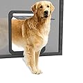 Namsan Pet Screen Door Magnetic Lockable Dog Flap, Easy Fitting Dog Door for Medium Large Dogs Cats