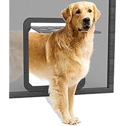 Tipos De Mosquiteras Para Puertas NAMSAN Puerta para Perros para Mosquitera Fácil de Montar, Abrir y Cerrar sin Problemas, Imán Quede Cerrada (37CM X 42CM)