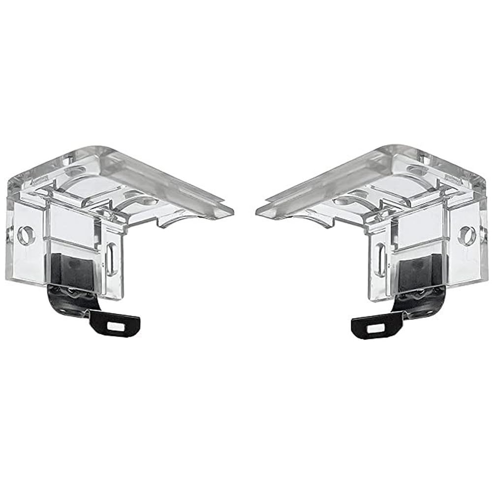 2 Pcs 25mm Cordless Shade Bracket, PVC Cordless Honeycomb Cellular & Pleated Shades Brackets, Cordless Head Rail Fits Holder for Window Shades