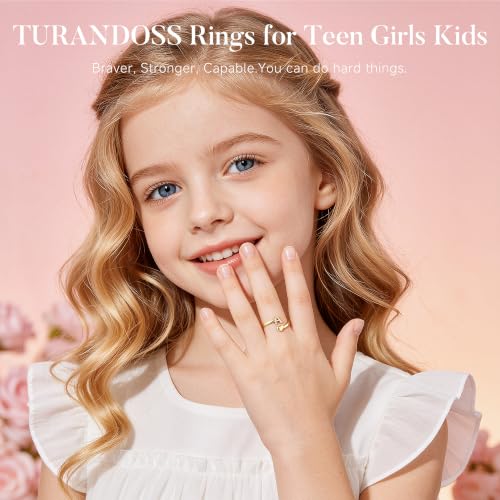 Turandoss Initial Heart Rings for Teen Girls Kids Gifts Trendy Stuff - image 2