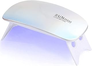Mini UV LED Nail Lamp Portable Curing Lamp for Gel Nails UV Lamp for Gel Nails Mini UV Light for Gel Nails LED Gel Nail Lamp Professional Nail Dryer for Nail Salon DIY at Home 6W
