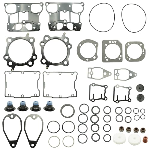 Vkinman 1 Set of Top End Gasket Kit, Replacement for Harley 1550 Twin Cam 95CI Big Bore 1999-2006