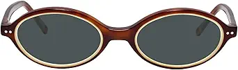 TIJN Olisa Retro Oval Sunglasses for Women Men,Polarized UV Protection Shades,Stylish Frame Sun Glasses,2025 Trendy Sunnies