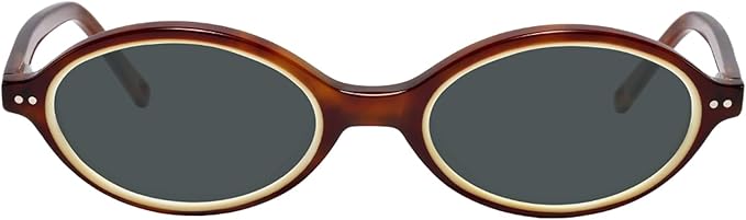 TIJN Olisa Retro Oval Sunglasses for Women Men,Polarized UV Protection Shades,Stylish Frame Sun Glasses,2025 Trendy Sunnies