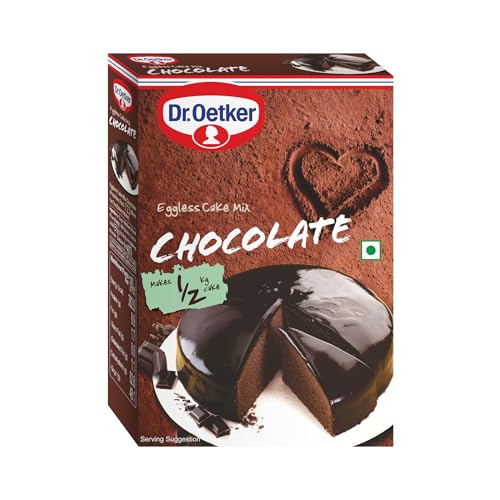 Image of Dr. Oetker FunFoods Chocolate Cake Mix, 250g | Eggless | Rich Chocolate Flavour | Soft & Moist Cake Made at Home