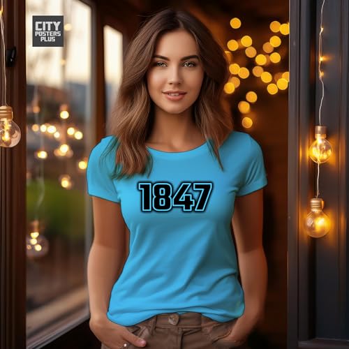 T-shirt femme bleu ciel anti-transpiration 1847 confort garanti