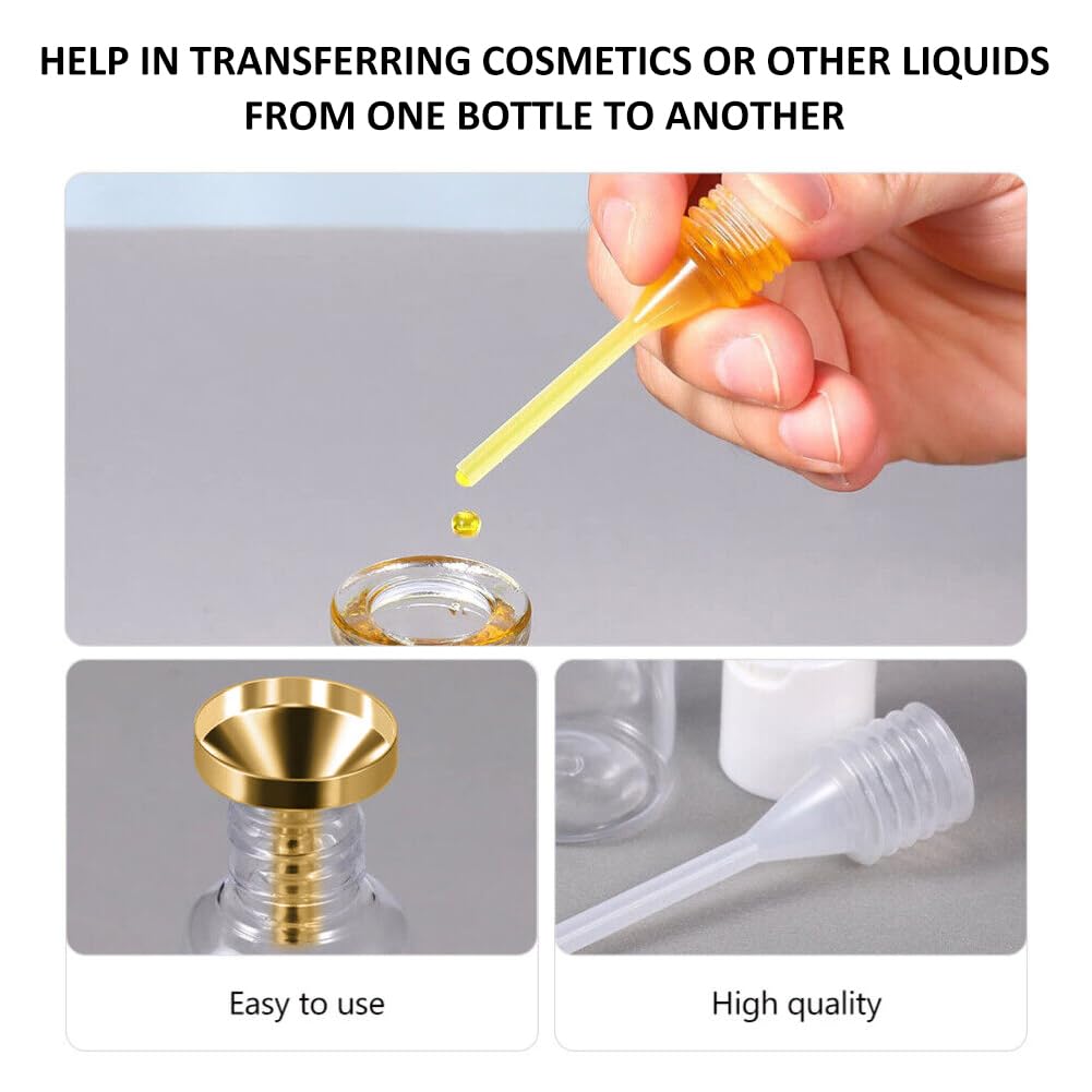 3x Metalen Mini Trechter – Aluminium Trechters voor Parfum & Essentiële Olie – Zilver