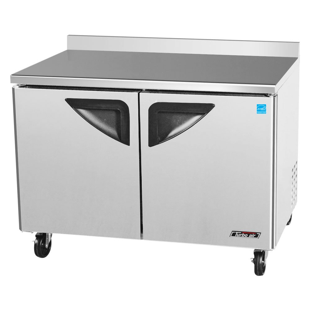 12 cu. ft. Super Deluxe Series Worktop Refrigerator with Efficient Refrigeration System Hot Gas Condensate System High Density PU Insulation and Stainless Shelves: Stainless Steel