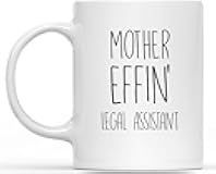 Zeasdacu Legal Assistant Double Sided Ceramic Mug 11oz – Microwave & Dishwasher Safe for Coffee Tea – Legal Staff Gift – Perfect for Law Office Kitchen