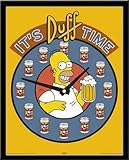  Empire Mini-Poster The Simpsons Homer+Duff Beer avec Accessoire Cadre en MDF Noir