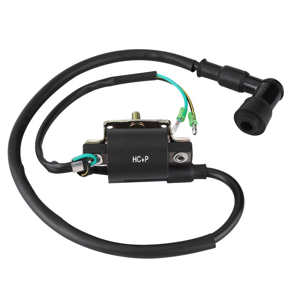 Qiilu Encendido Dirt Bike, Bobina de encendido 12 V para 50 CC 70 CC 90 CC 110 CC 125 CC Pit Dirt Bike ATV
