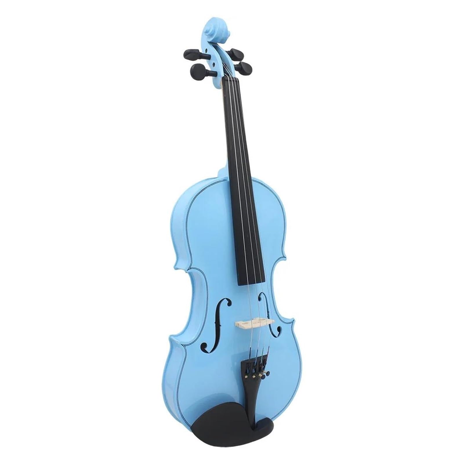 4/4 Skrzypce Jasnoniebieskie Solidne Drewniane Zestaw Instrument Strunowy Instrumenty Strunowe Skrzypcowe