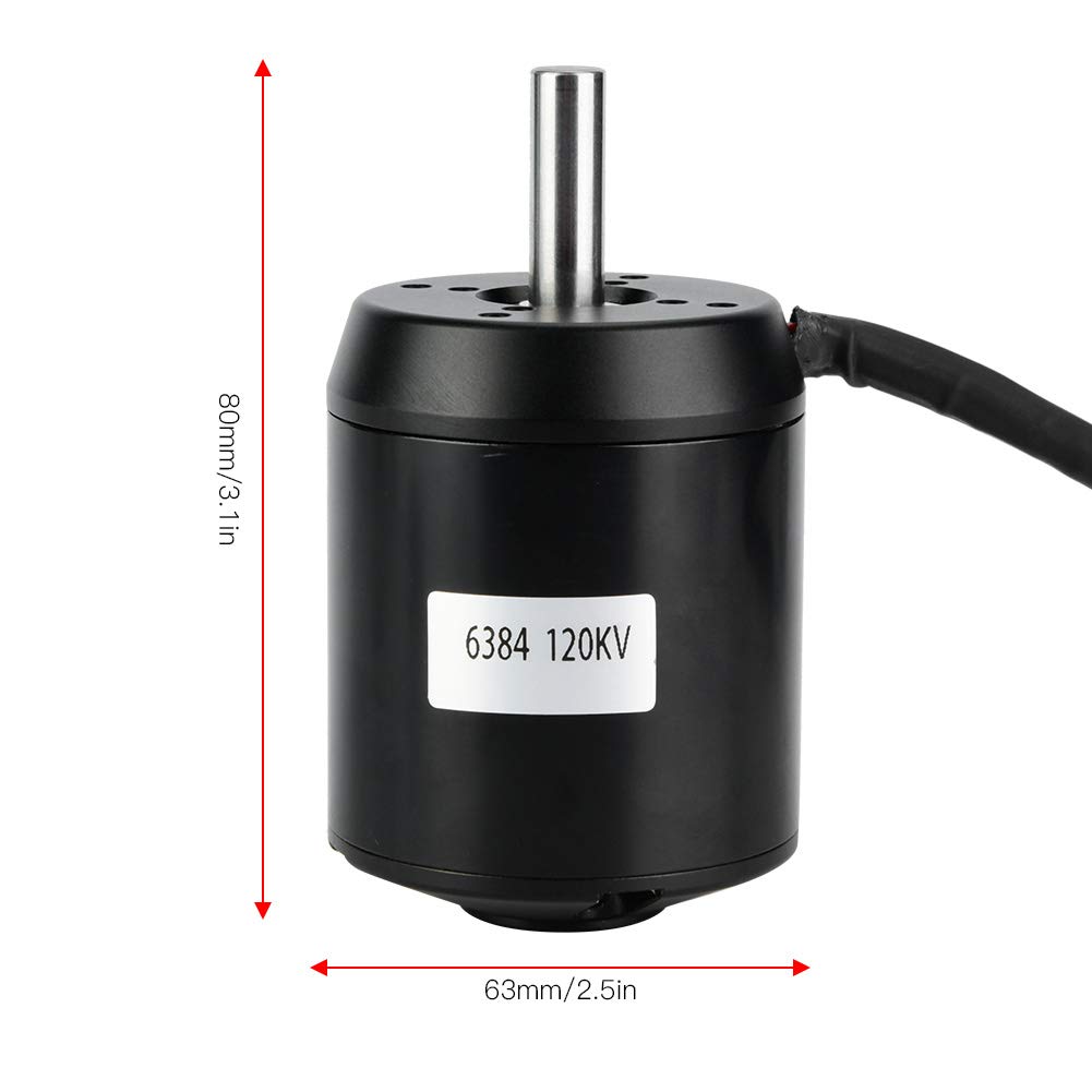 VBESTLIFE Motore Brushless per Scooter, 6384 120KV BLDC Outrunner Motore Brushless Sensore per Bilanciamento Elettrico Scooter Skateboard