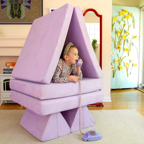 Image of Nugget - The Original Play Couch for Kids - Modular Foam Children's Sofa for Playroom, Imagination, & Creative Open Ended Play - Washable & Convertible Playroom Furniture, Moonshot