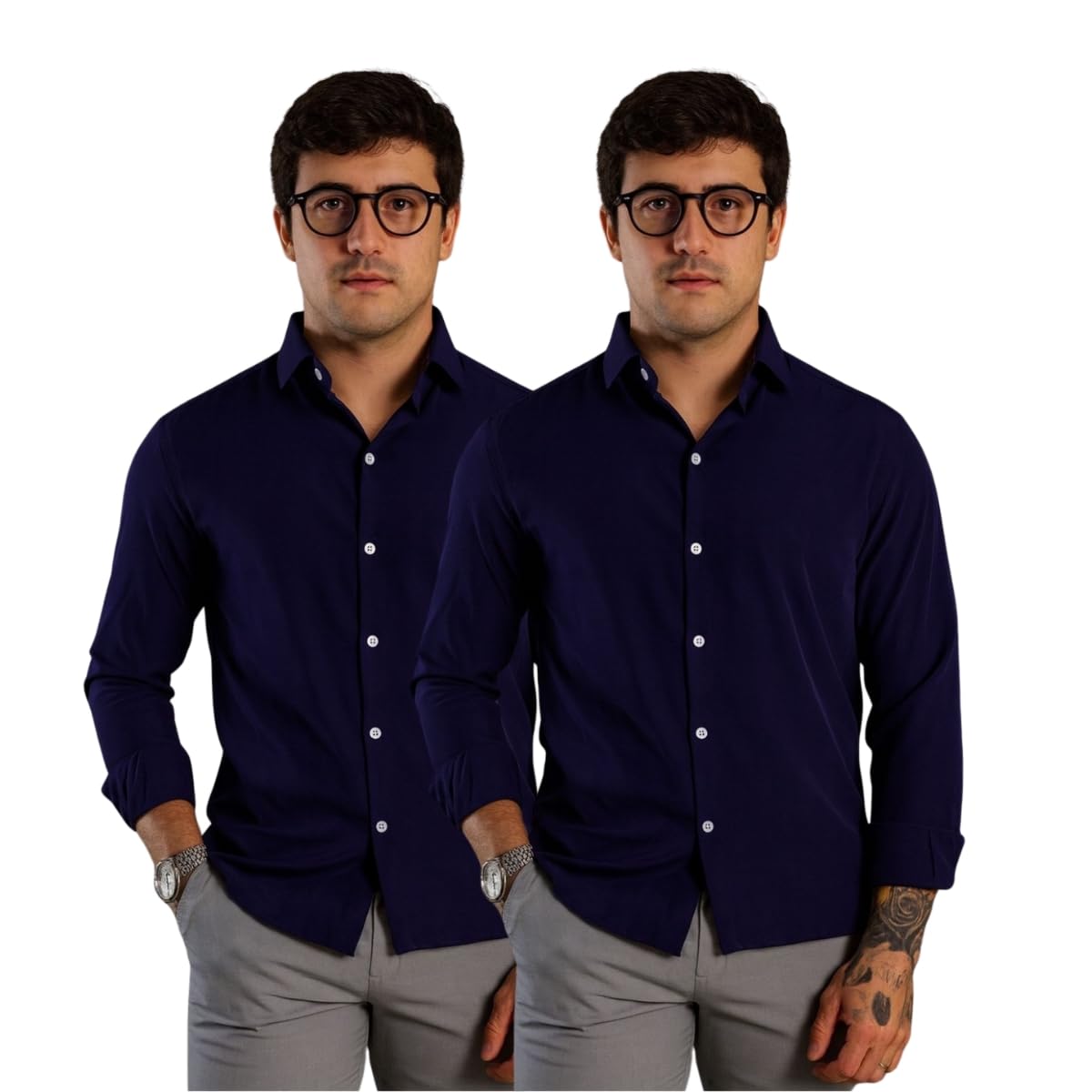 Kit 2 Camisas Sociais Masculinas, Manga Longa, Slim Fit, Tecido Premium, para Trabalho e Casual em promoção! Veja a oferta e mais achadinhos de Camisas 2 Hoje é o melhor dia para comprar Kit 2 Camisas Sociais Masculinas, Manga Longa, Slim Fit, Tecido Premium, para Trabalho e Casual com aquele preço maroto! Promoção! Aproveite a oferta! 2