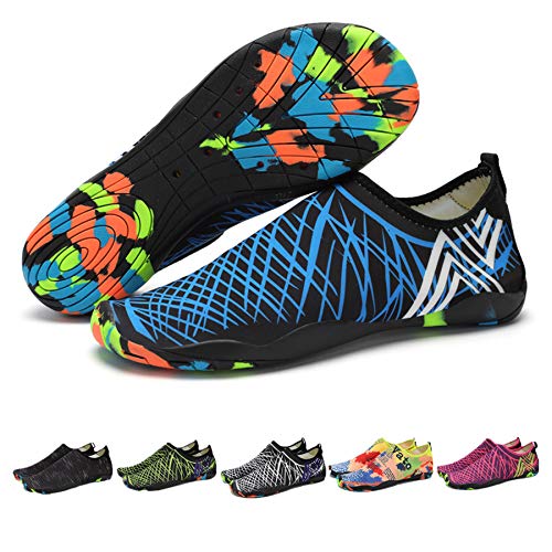 Women's Water Shoes,Men Quick Dry Swim Beach Aqua Shoe Couple Plus Size Yoga Barefoot Adult River Shoes Summer Water Sport Outdoor Exercise Pool Swimming Diving Kayaking Wading Sailing Surfing GREMBEB