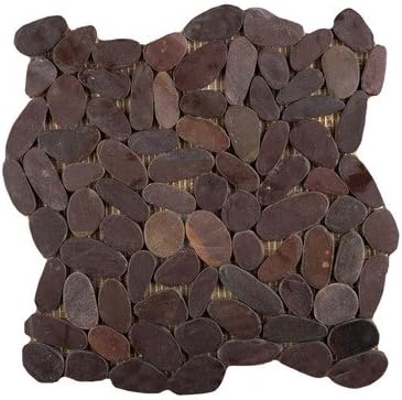 Venetian Random Sized Flat Pebble in Chocolate