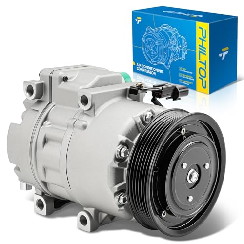 Image of PHILTOP 198377 NEW Air Conditioning AC Compressor with Clutch for Hyundai Santa Fe Sport 2013-2018, Kia Sorento 2012 2013 2014 2.4L