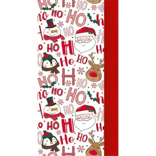 Vision4ever 1 X Pack 8 Sheets Christmas Tissue Paper HOHO Holly Tartan Stag Gift Wrapping Useful for Xmas Party wih Attractive Looks
