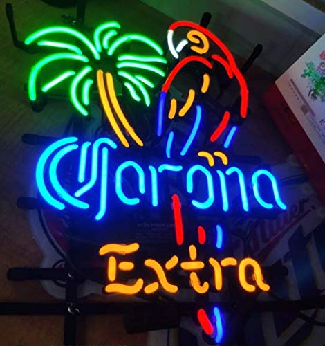 Parrot Lady Luck Metal Frame Neon Sign 42X32CM Real Glass Neon Sign Light for Beer Bar Pub Garage Room