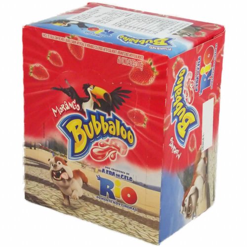 Bubbaloo Strawberry Flavour Bubble Gum - 60 Pack