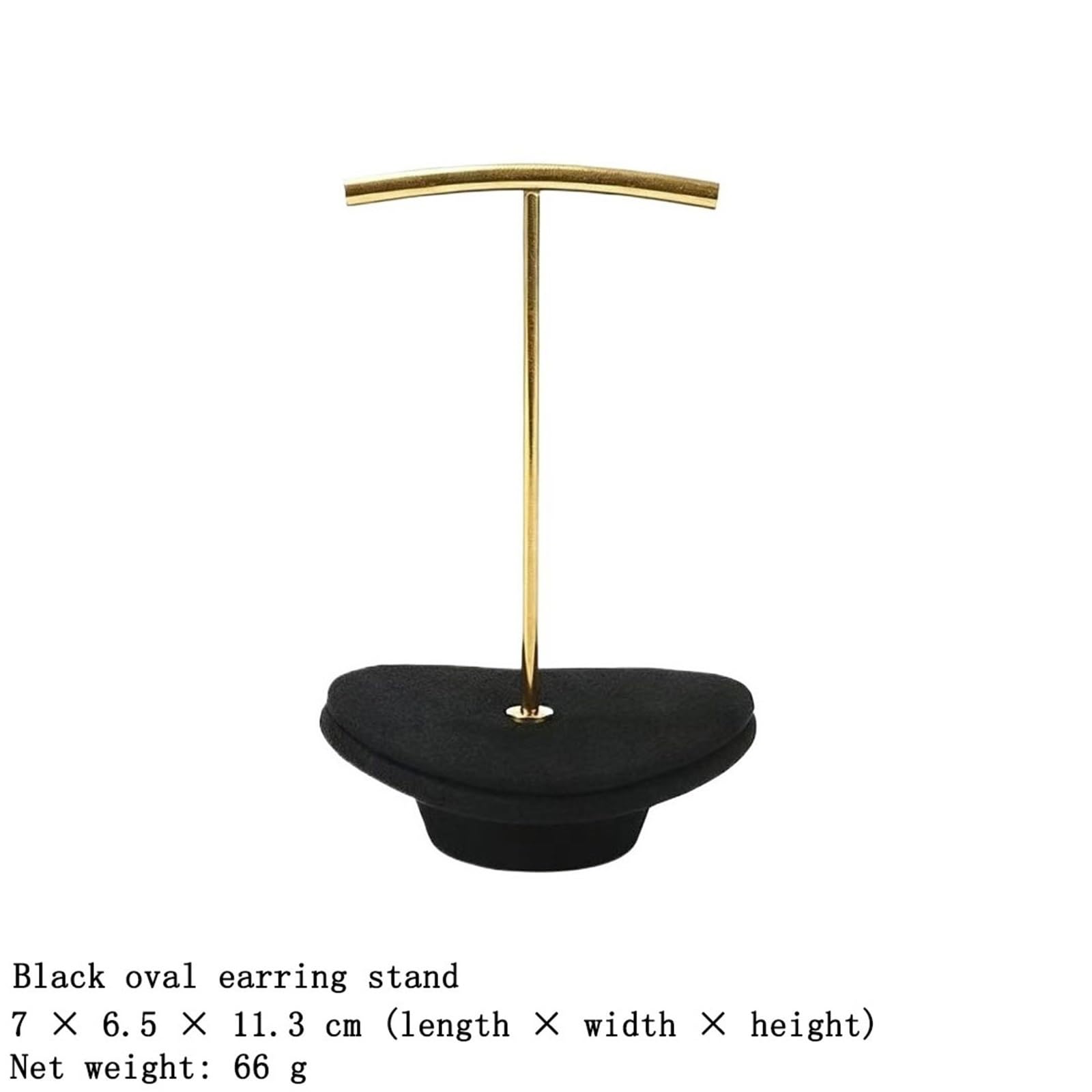 Estética Microfiber Metal Earring Stand T-Bar Jewelry