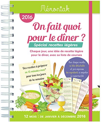 On fait quoi pour le dîner Spécial recettes légères 2016 On fait quoi pour le dîner Spécial recettes légères 2016