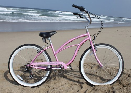 Firmstrong Urban Women's Beach Cruiser Bike, 7 Speed Bicycle, 26 Inch Wheels, Pink #TOP1