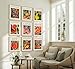9Pcs Fruit of the Holy Spirit Wall Art Bible Verse Canvas Poster Print Inspirational Fruit Painting Pictures Christian Wall Decor for Bedroom Classroom School 12x16in Unframed