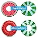 Inflatable Pool Float Tubes Swim Rings 4Feet Watermelon Pool Floats Tube Swim Toys Water Fun Party Toy for Adults