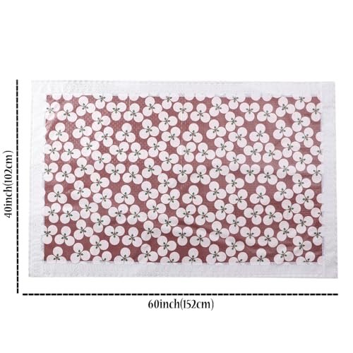 Image of Dakshya Industries PVC Waterproof Center Table Cover 40 x 60 Inch | Rectangle Coffee Table Cover | Spill Proof Oil Resistant Dustproof Heat Resistant Wipe Clean
