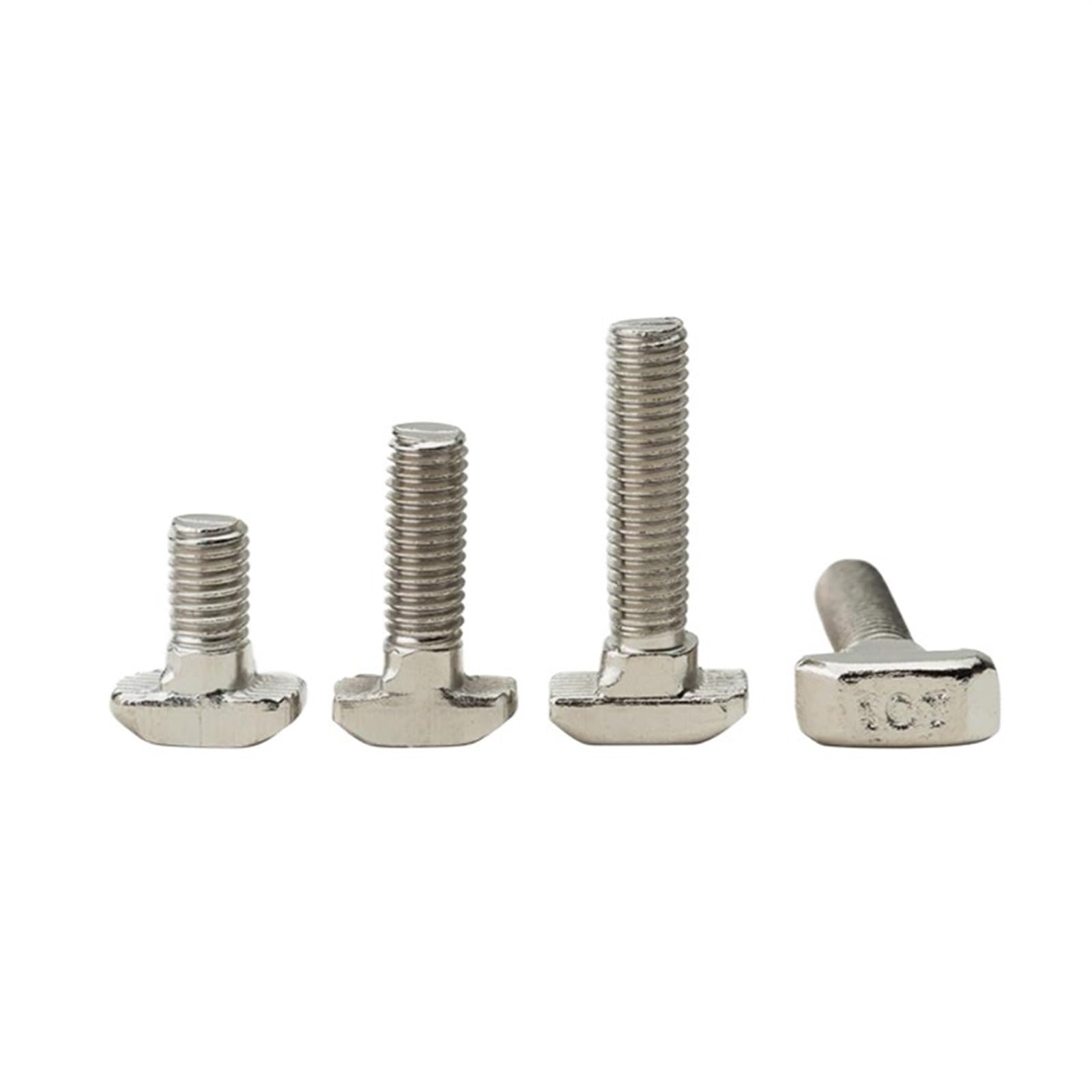 T bolt, 10PCS Aluminum Connector T Head Bolts Screws Profiles(3030-M6x12mm)
