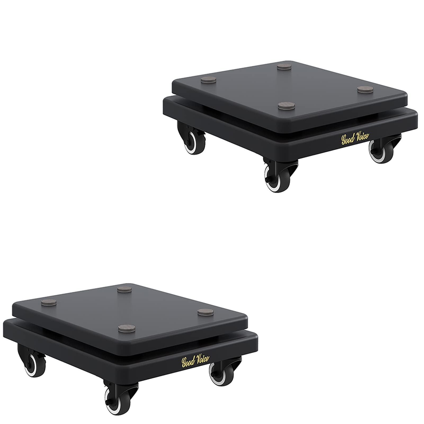 Supports d'enceintes universels anti-vibrations à roulettes pour un son surround pur